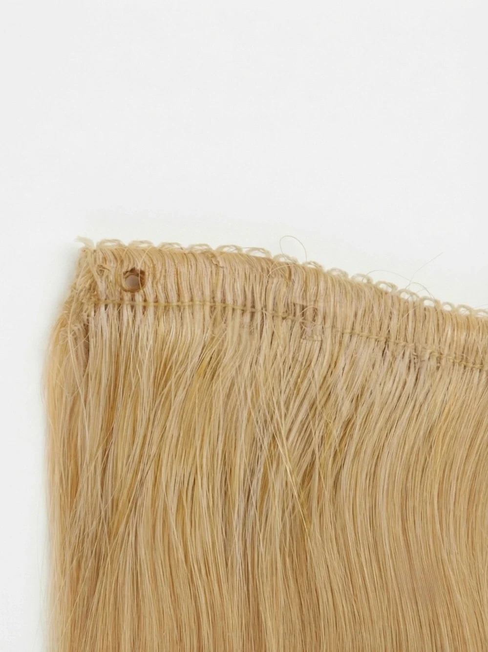 Golden Blonde 16” Wavy Halo Hair Extension Weft One-Piece ($50 Retail)